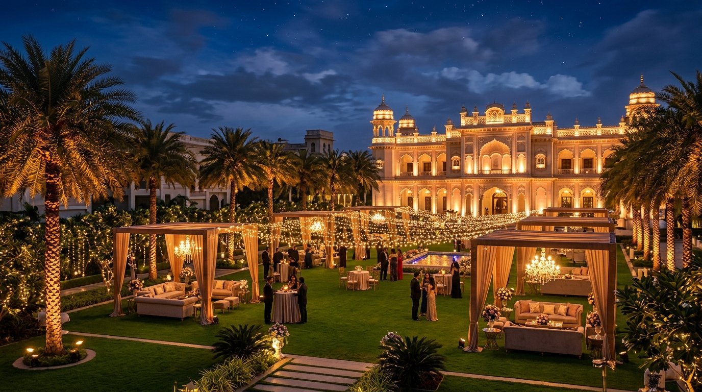 Aura Arena Luxury Night Event Setup in Hyderabad